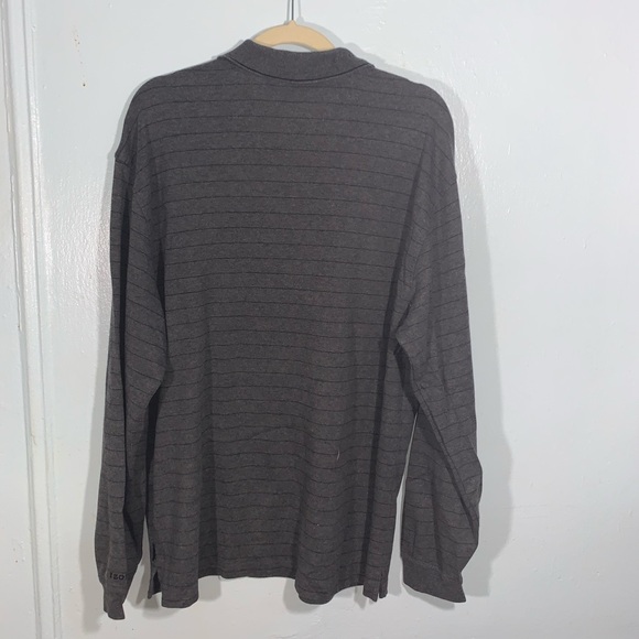 Men's XL Long Sleeve Striped Polo by IZOD - Picture 5 of 5